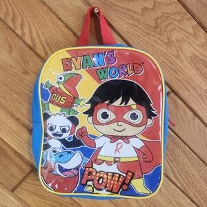 Ryan's World Kids Red And Blue Superhero Mini Backpack